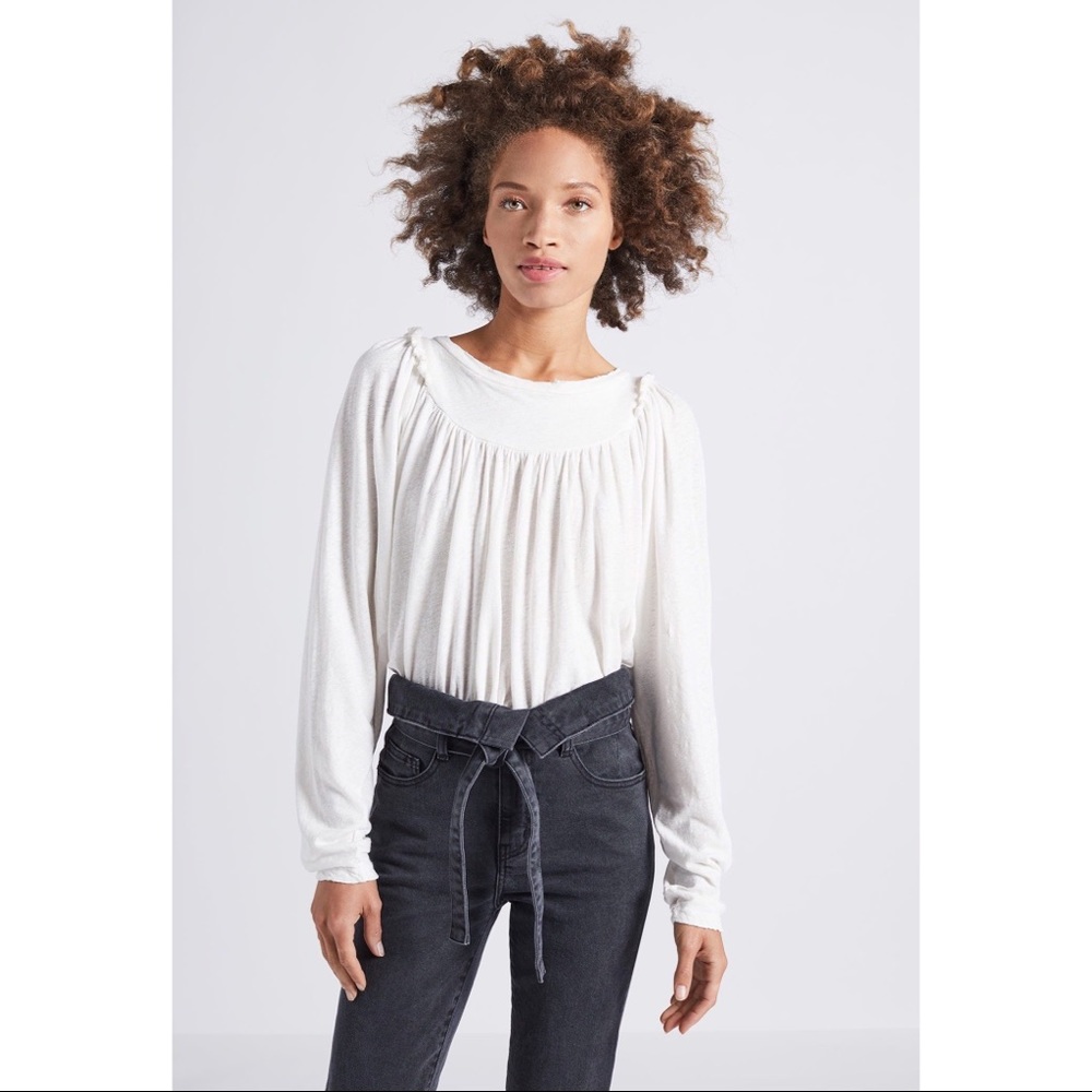 CURRENT/ELLIOTT | The Artist Ruffle Boho Top B54